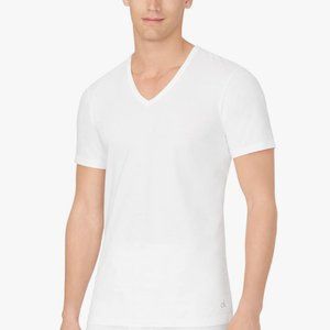 Calvin Klein Men's Slim Fit Undershirt V Neck T-Shirt